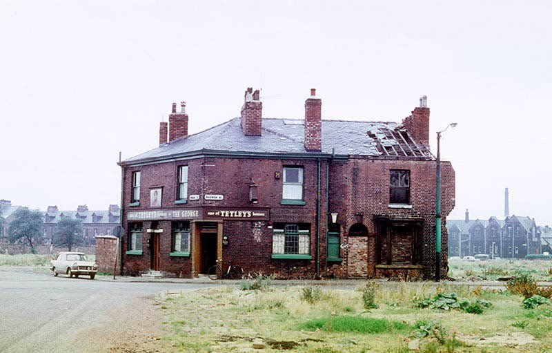 #35 The George Inn on the junction of Radnor Street and Pinder Street, Hulme, mid-1960s
