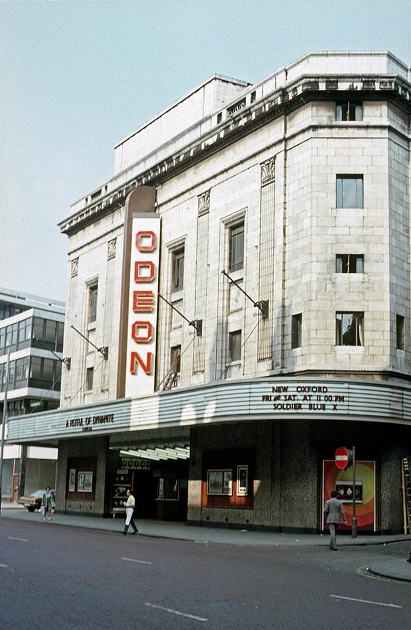#1 The Odeon cinema on Oxford Street, photographed September 1972