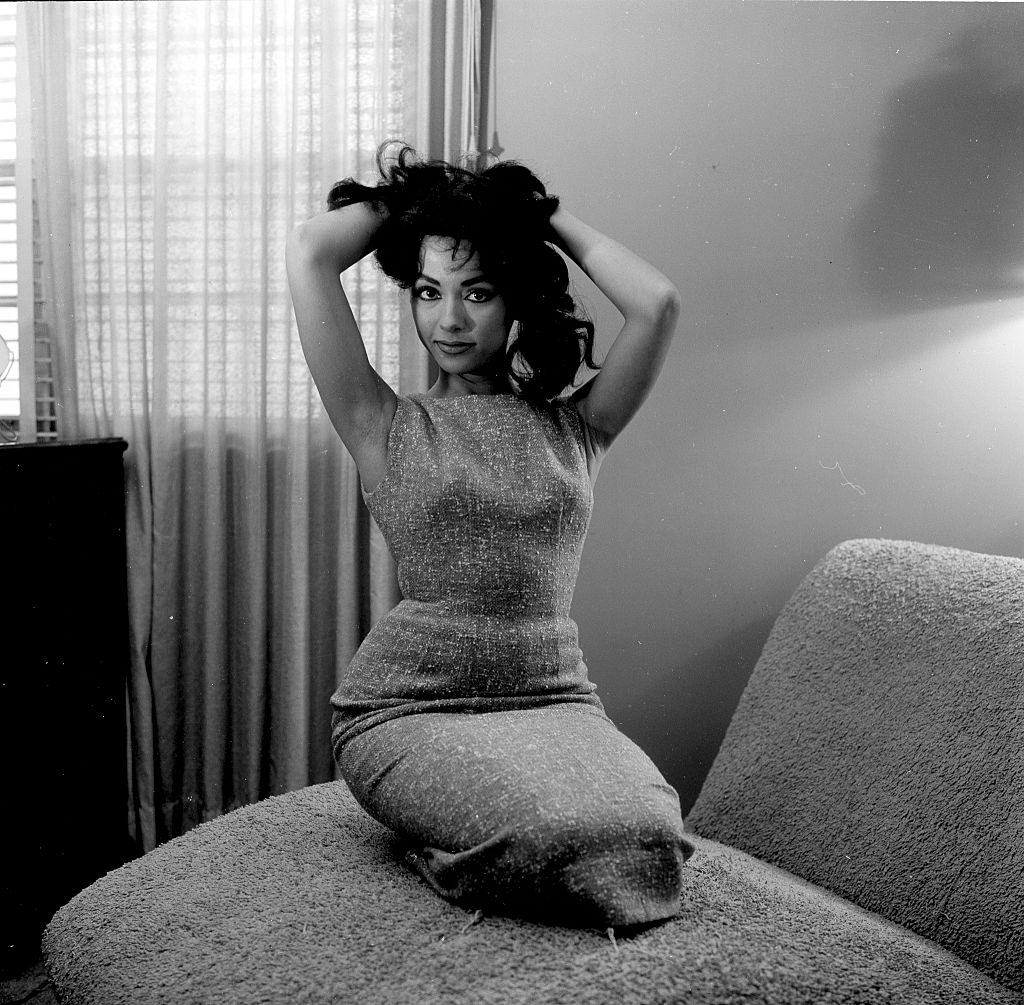 #44 Rita Moreno poses at home in Los Angeles, 1957.