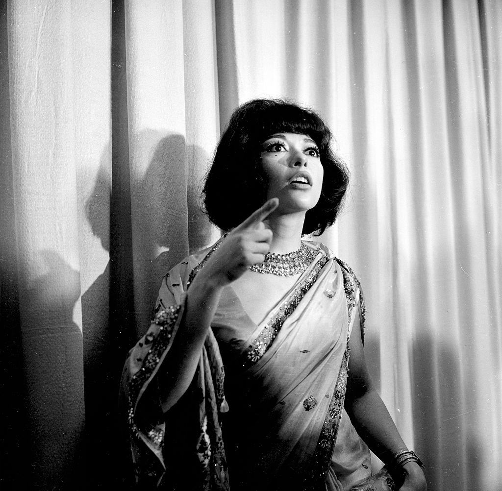 #56 Rita Moreno attends an event in Los Angeles, 1962.
