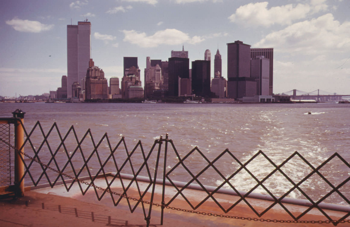 #13 New York Skyline from Staten Island Ferry, May 1973