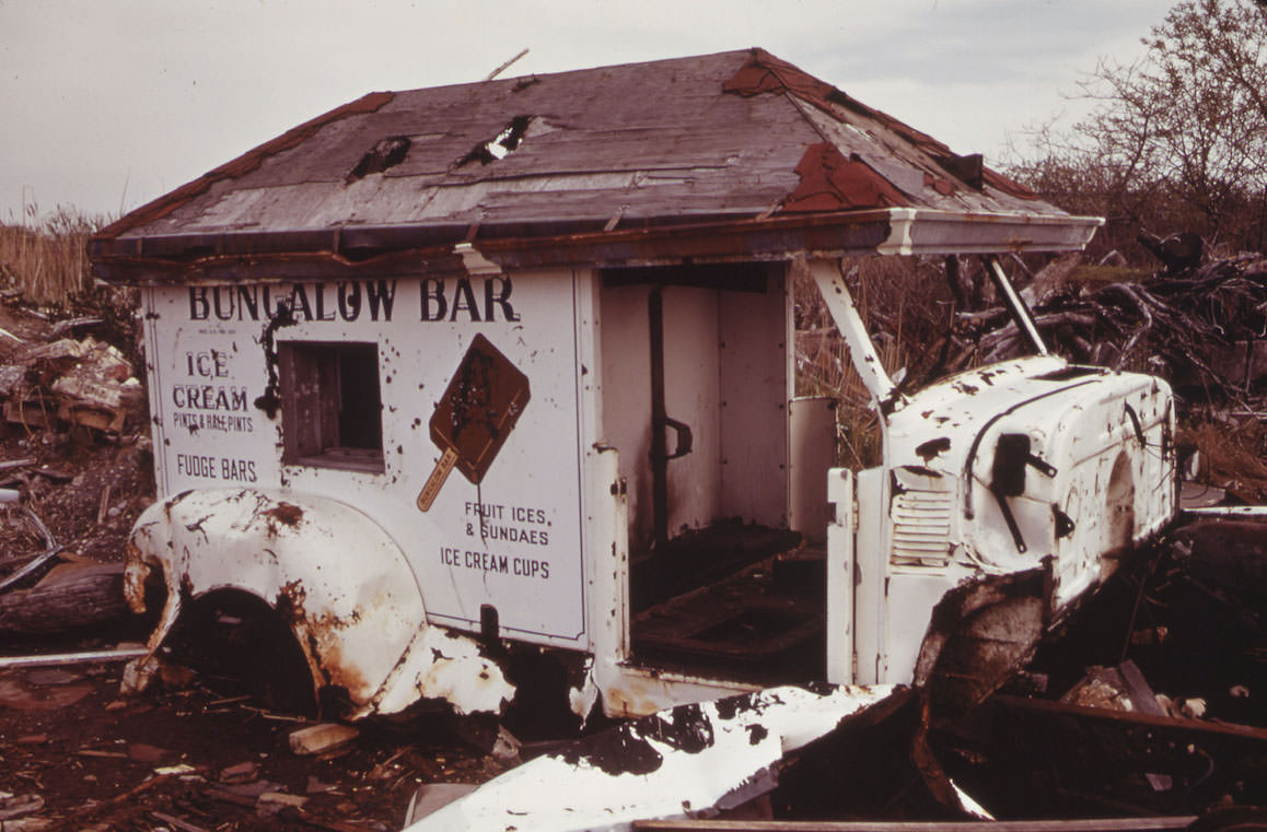 #29 Abandoned Ice Cream Wagon at Broad Channel in Jamaica Bay, May 973