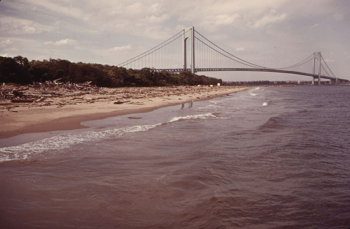 #4 The Verrazano-Narrows Bridge Crosses New York Bay and Connects Staten Island and Brooklyn, 1973