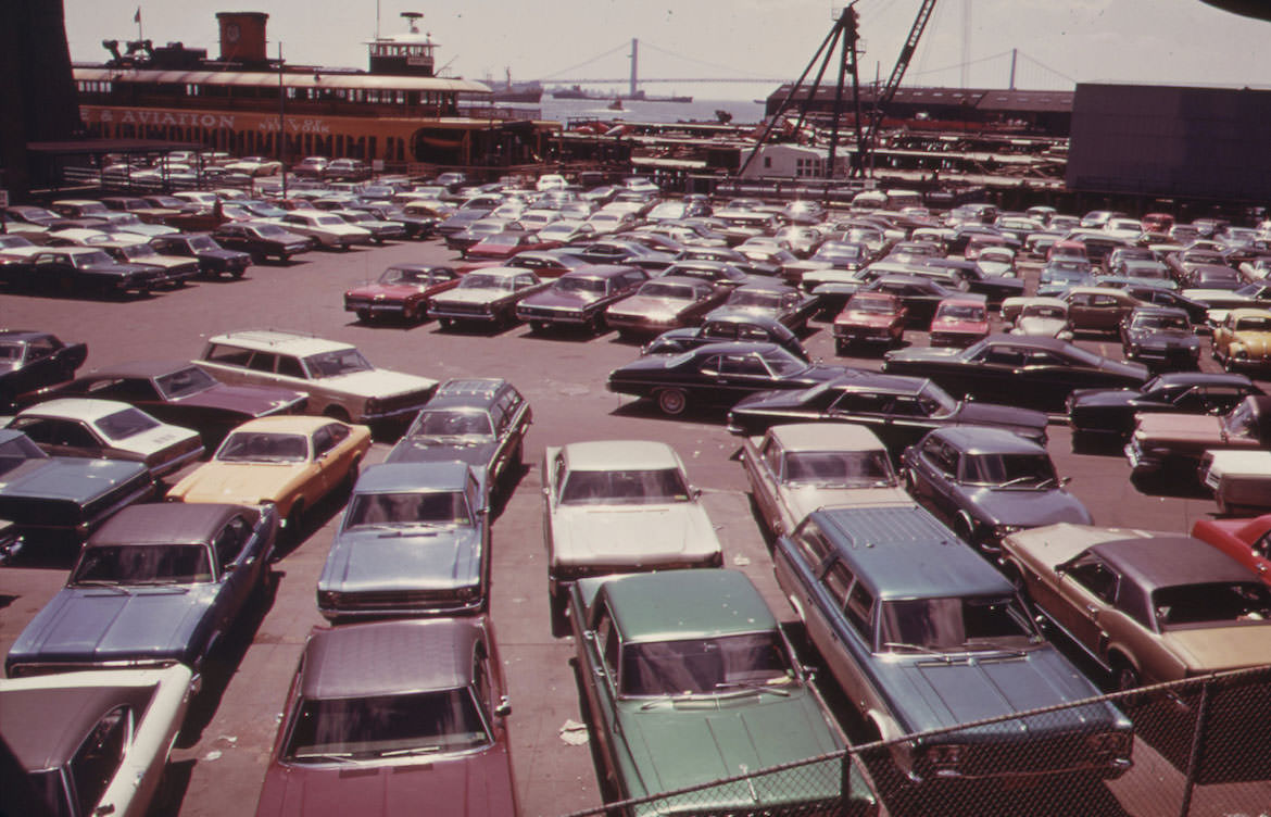 #7 Parking Lot at Ferry Dock on Staten Island, May 1973