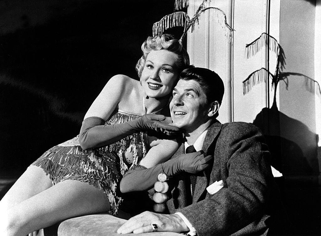 #42 Virginia Mayo with Ronald Regan, 1949.