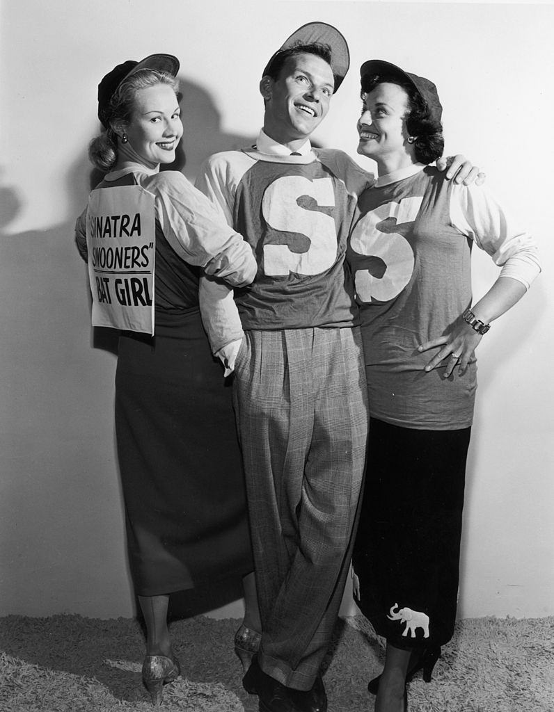 #69 Virginia Mayo with Fran Sinatra and Kay Starr, 1949.