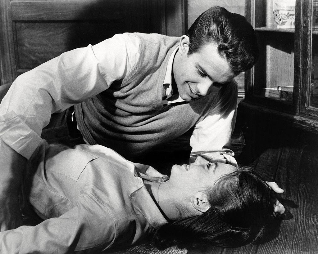 #24 Warren Beatty with Natalie Wood in ‘Splendor in the Grass’, 1961.
