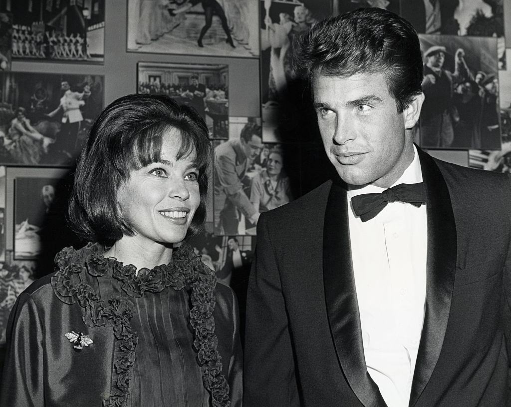 #26 Warren Beatty with Leslie Caron, 1960s.