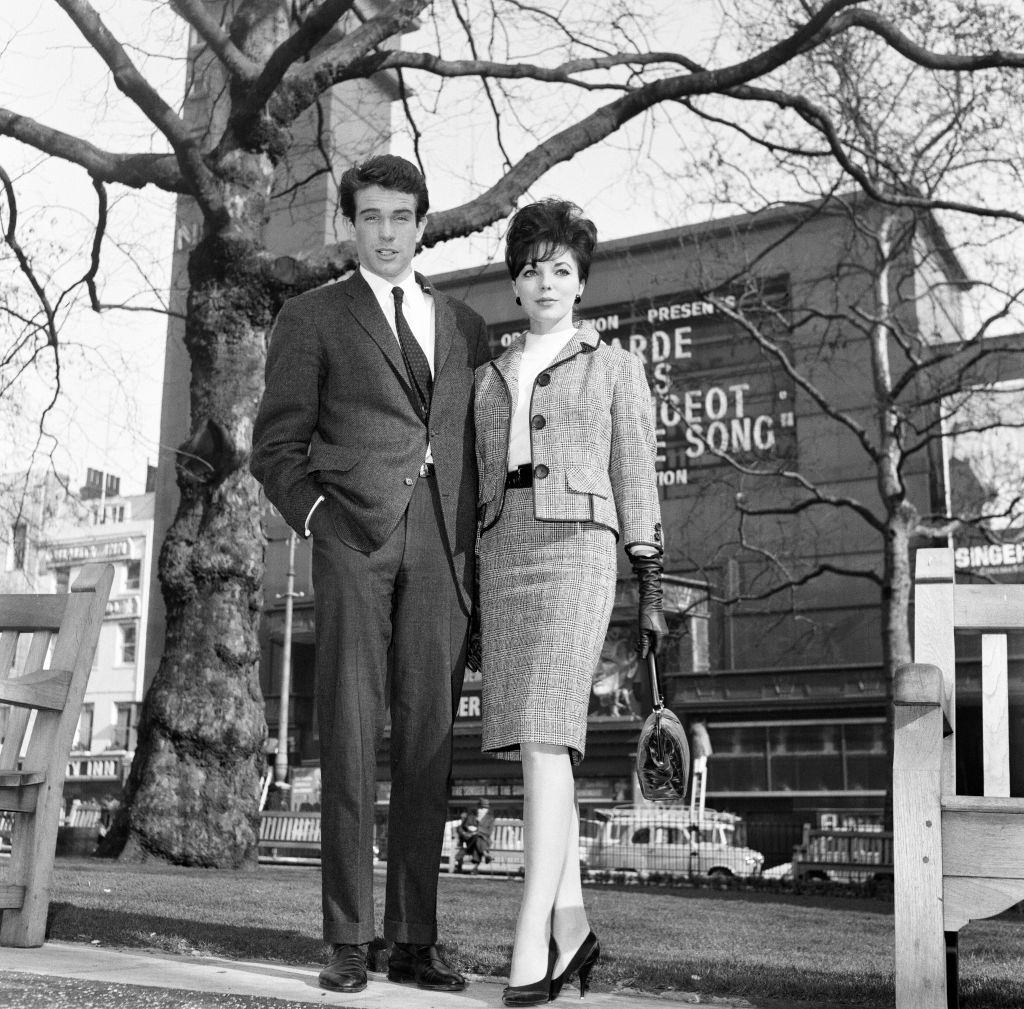 #27 Warren Beatty and Joan Collins relaxing during rehearsals, 19th February 1961.