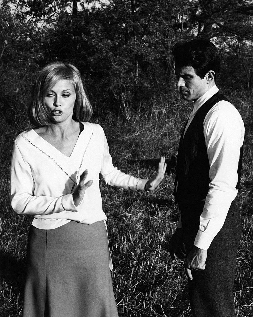 #52 Warren Beatty and Faye Dunaway in ‘Bonnie And Clyde’, 1967.
