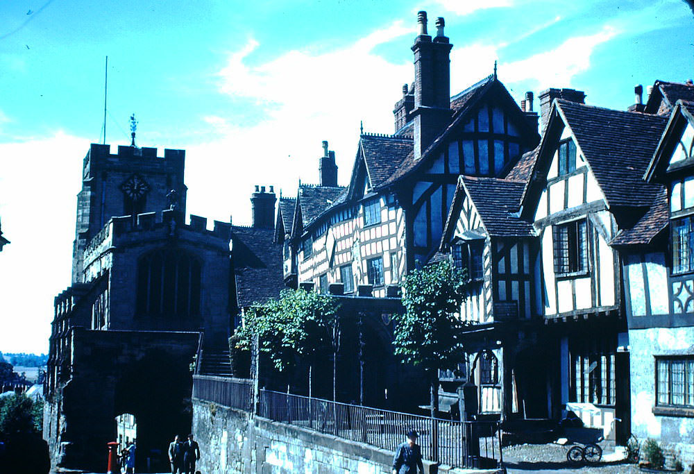 #57 Warwick Castle- Old Entrance, England, 1949.