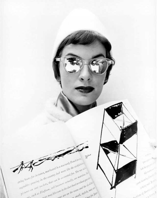 #38 Helga Viermann in hat by Ina Boeckler, photo by Regina Relang, 1957