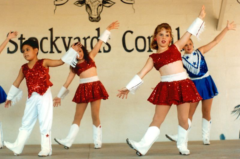 #26 Dance performance, Stockyards festival, Fort Worth Stockyards, September 1995