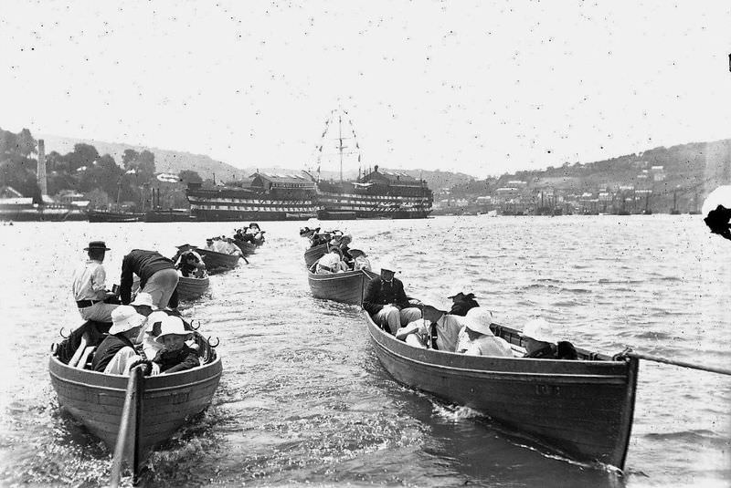 #12 Portsmouth. Boats in Portsmouth Harbour