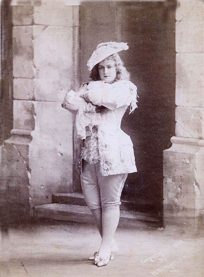 #16 Lillian Russell posing in costume, 1880.