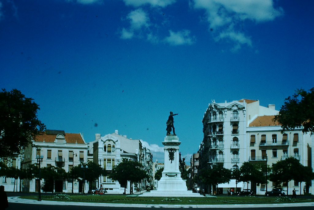 #2 Typical Square and Apartments, Lisbon, 1950s.