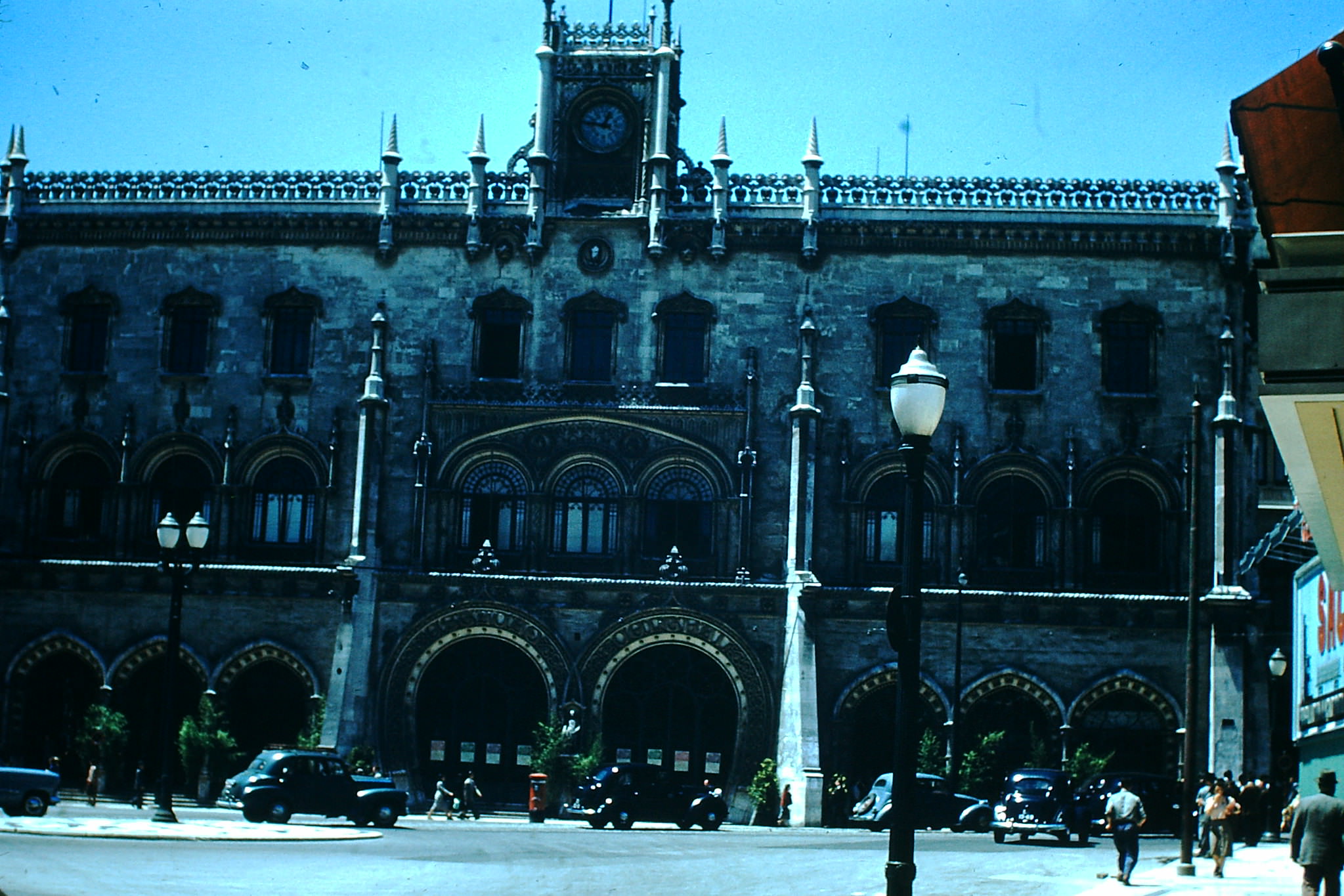 #41 Railway Station in Lisbon, 1950s.