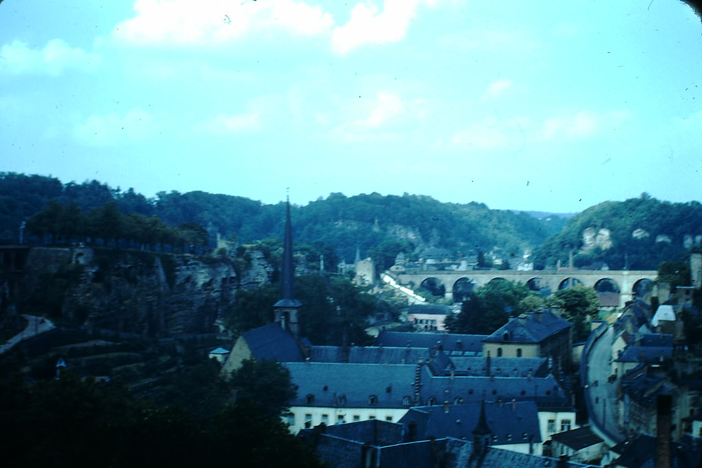 #15 Old City Below Fortifications, Luxembourg, 1949.