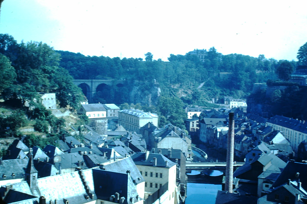 #5 Old City Below Fortifications, Luxembourg, 1949.