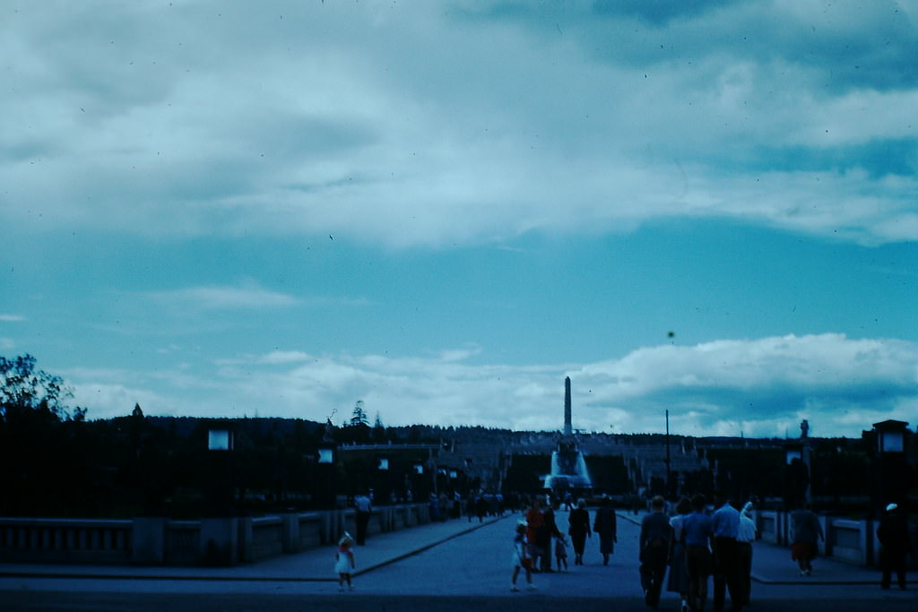 #5 Frogner Park in Oslo, Norway, 1940s.