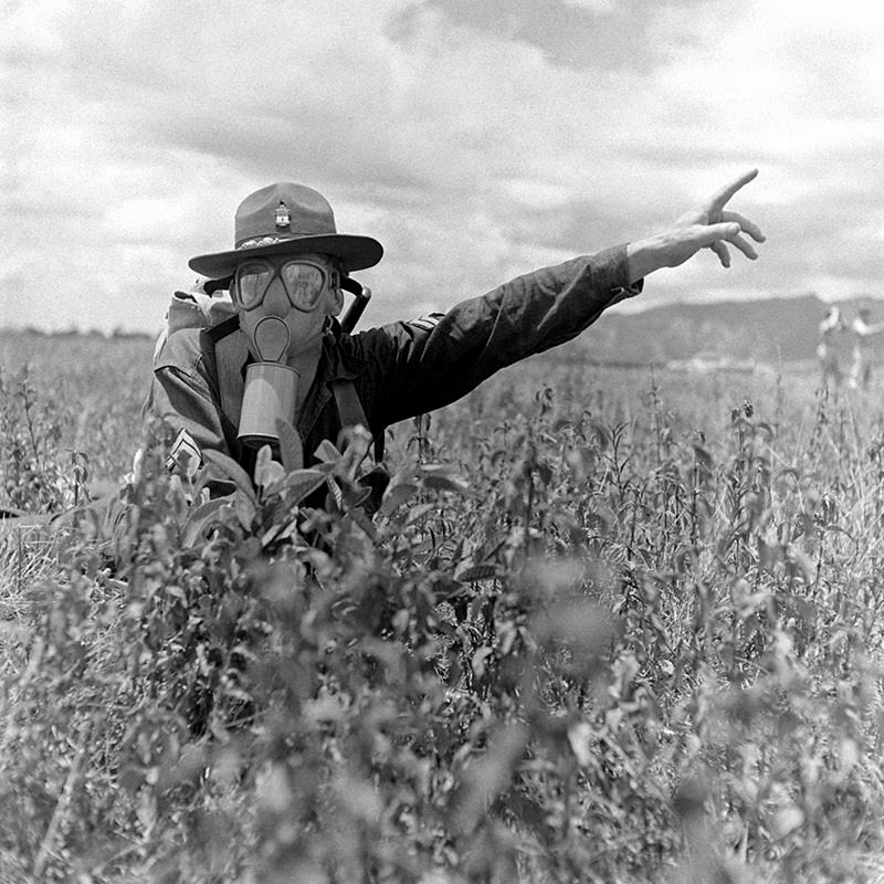 #11 Training with gas masks in Hawaii, early 1942.