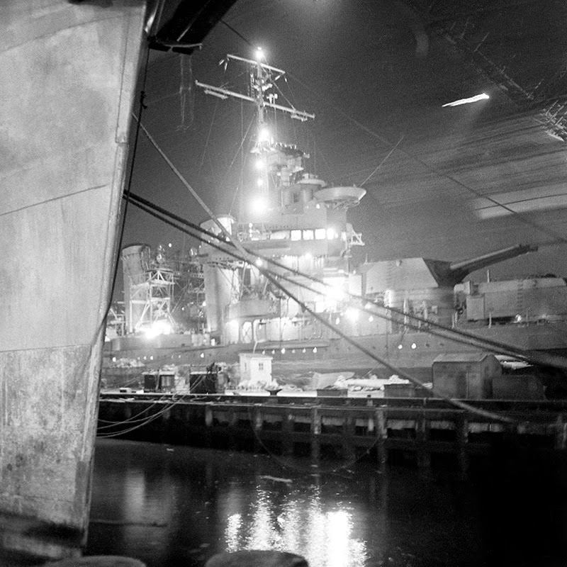 #6 The Brooklyn Navy Yard by night, 1941.