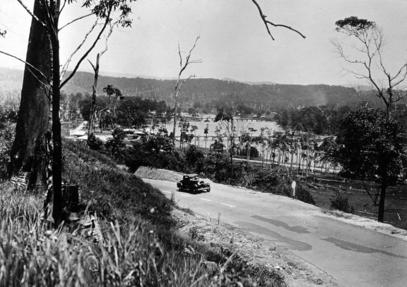 #29 Looking up Currumbin Creek from Pacific Highway, Currumbin, 1934