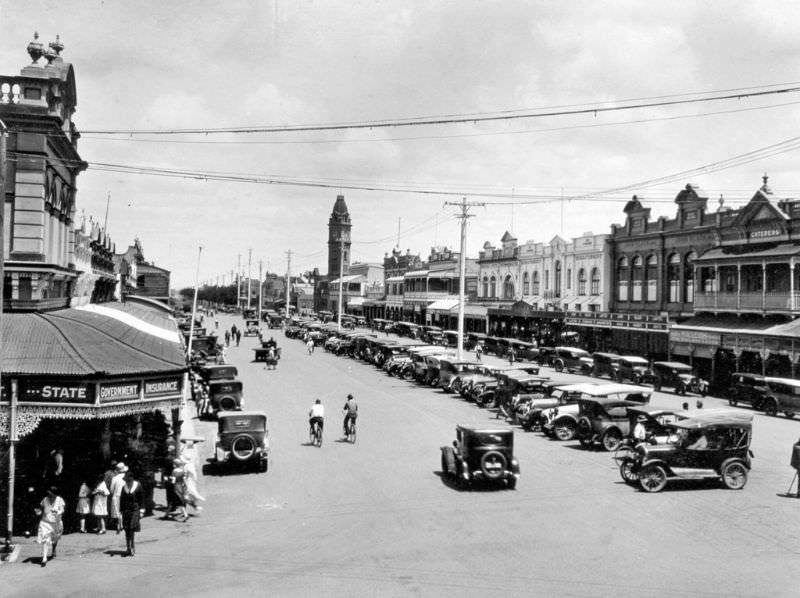 #6 Bourbong Street, Bundaberg looking west, October 1931