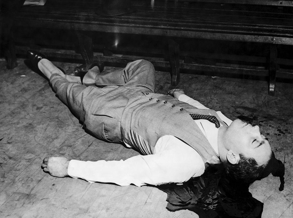 The Body of Jack Mac Gurn on the Valentine’S Massacre.