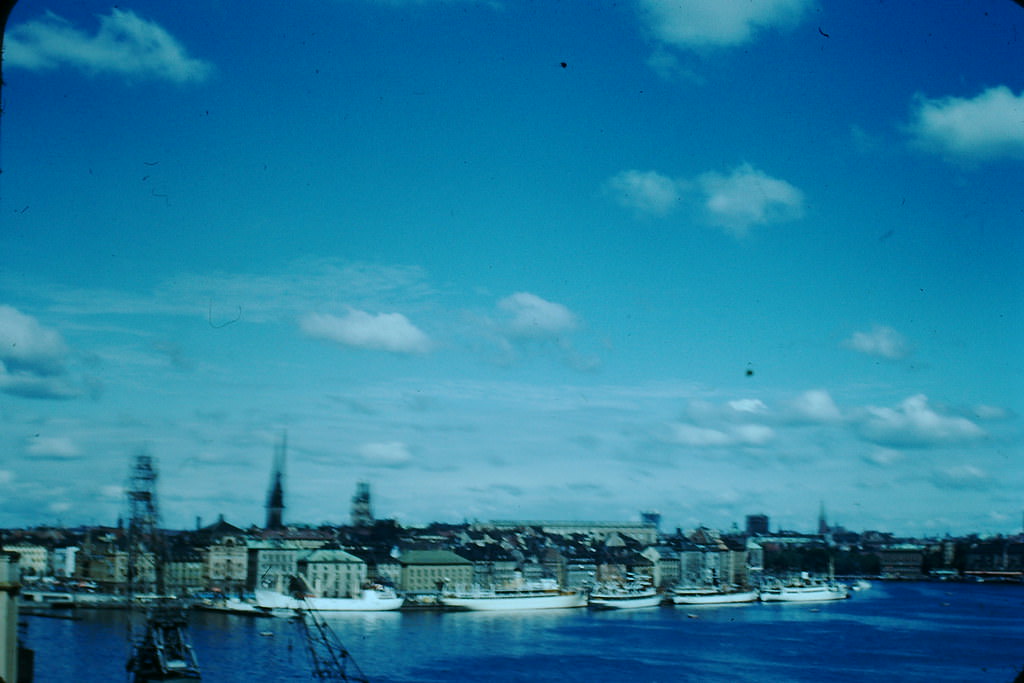 #27 Boats in Katarinavagen, Sweden, 1949.