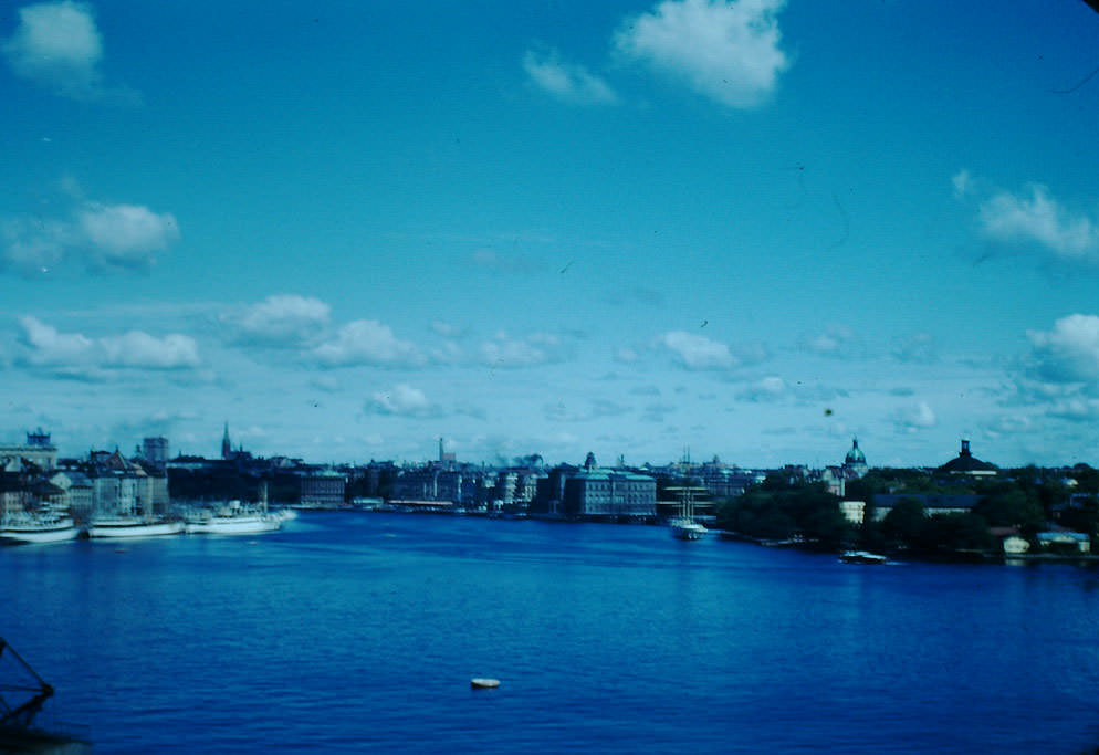 #28 Boats in Katarinavagen, Sweden, 1949.