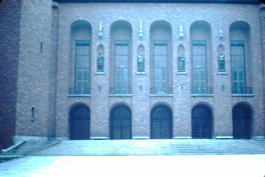 #29 City Hall Courtyard, Stockholm, Sweden, 1949.