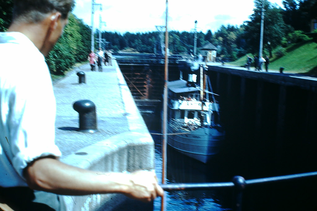 #47 Canal Steamer, Trollhattan, Sweden, 1949.