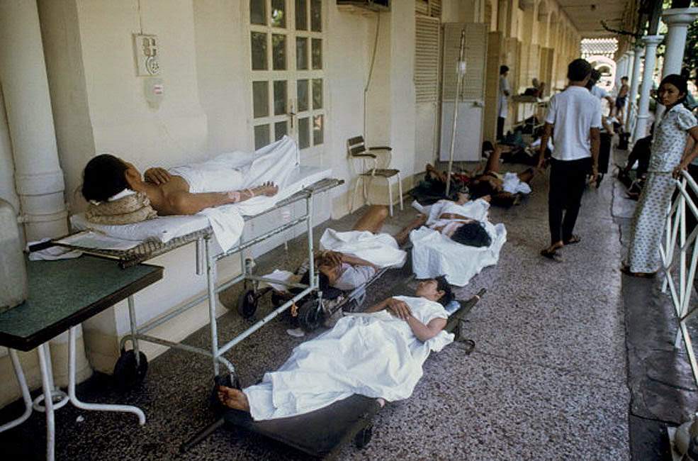 #29 The wounded civilians at the hospital Grall.