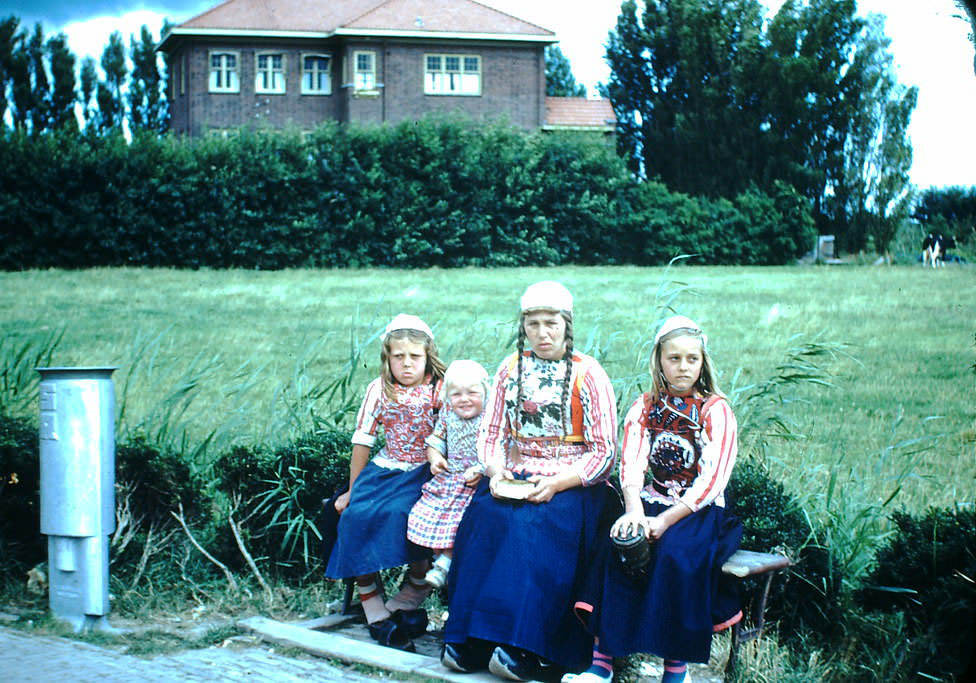 #27 Isle of Marken Children, the Netherlands, 1940s.