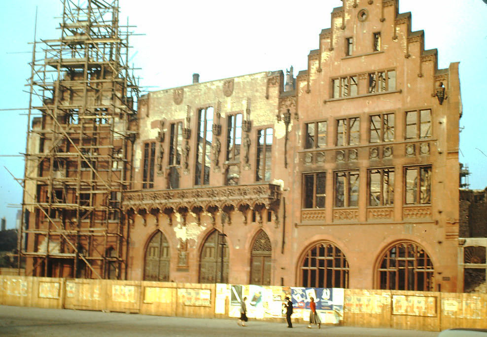 #28 Historic Building where German Kings were crowned in Frankfurt, Germany, 1949.