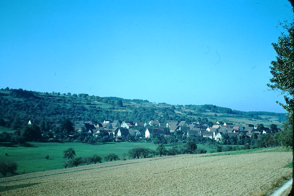 #44 Village in Black Forest, Ostelsheim, Germany, 1949.