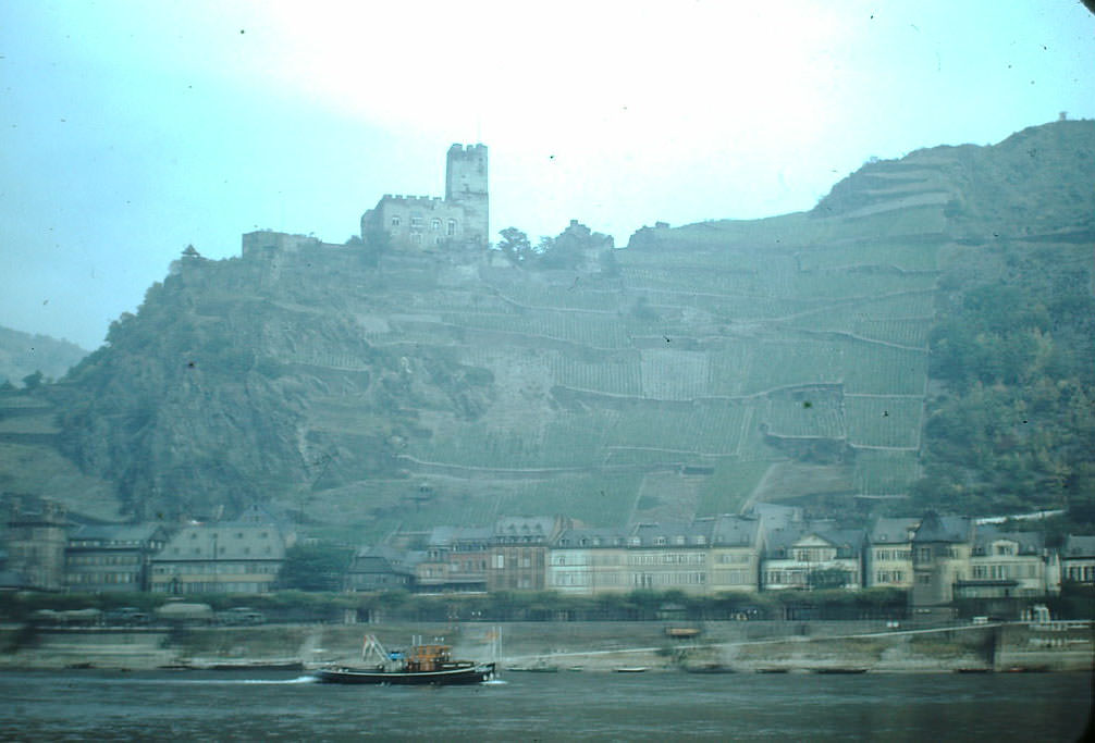 #49 Rhine River Castle, Germany, 1949.