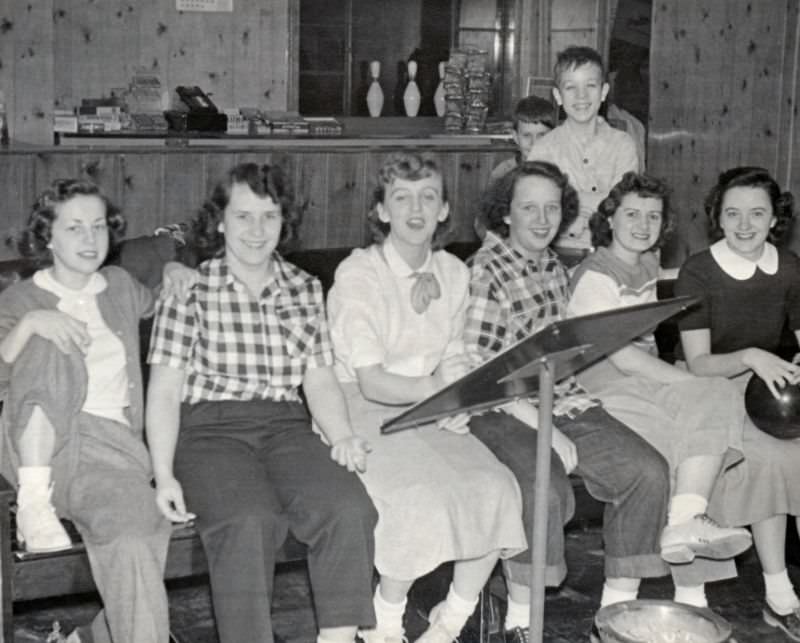 #26 Teenage girls at bowling alley