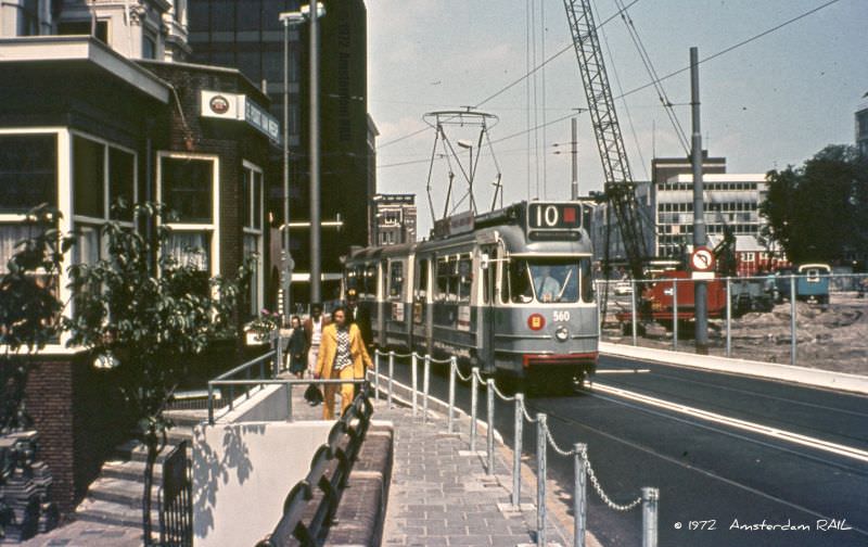 #24 Temporary tramtracks, Amsterdam, June 1972