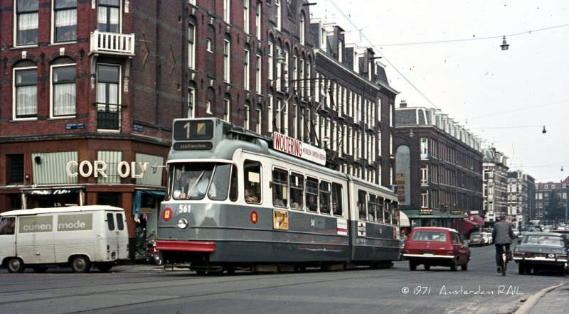 #8 Line 1 in the Jan Pieter Heijestraat, Amsterdam, August 1971