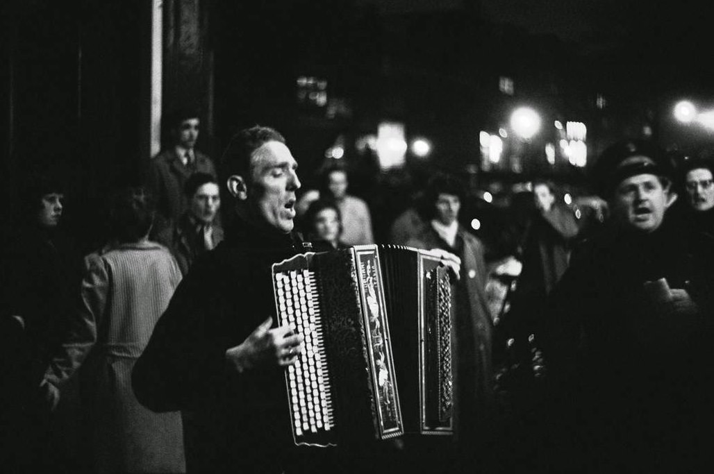 #24 Salvation Army workers sing in the Red Light District, Amsterdam, 1964