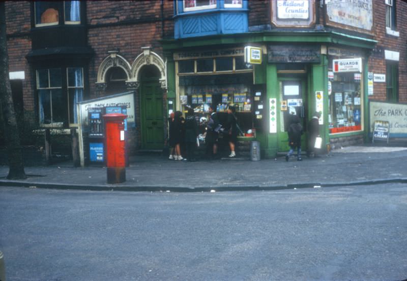 #17 Children outside Corner Shop, Thornhill Road, Handsworth, 1968