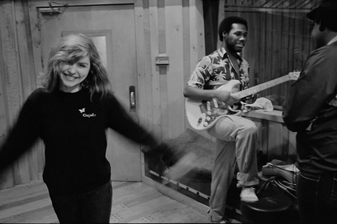 #12 Nile (Rodgers) and Bernard (Edwards) confer about something during the production of Debbie’s first solo album, KooKoo – 1981