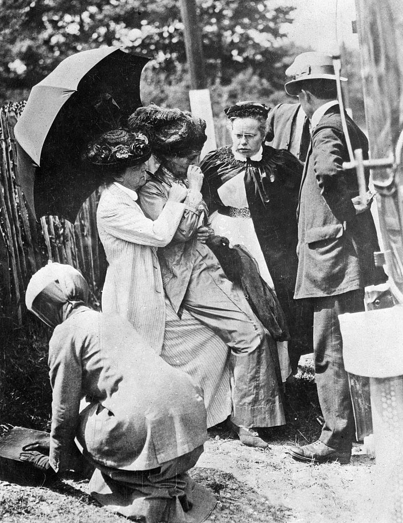#11 Emmeline Pankhurst Collapsing, 1913.