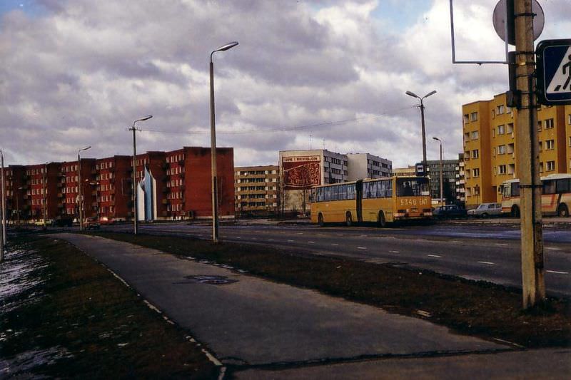 #19 Bus stop in Annelinn, Tartu, 1992