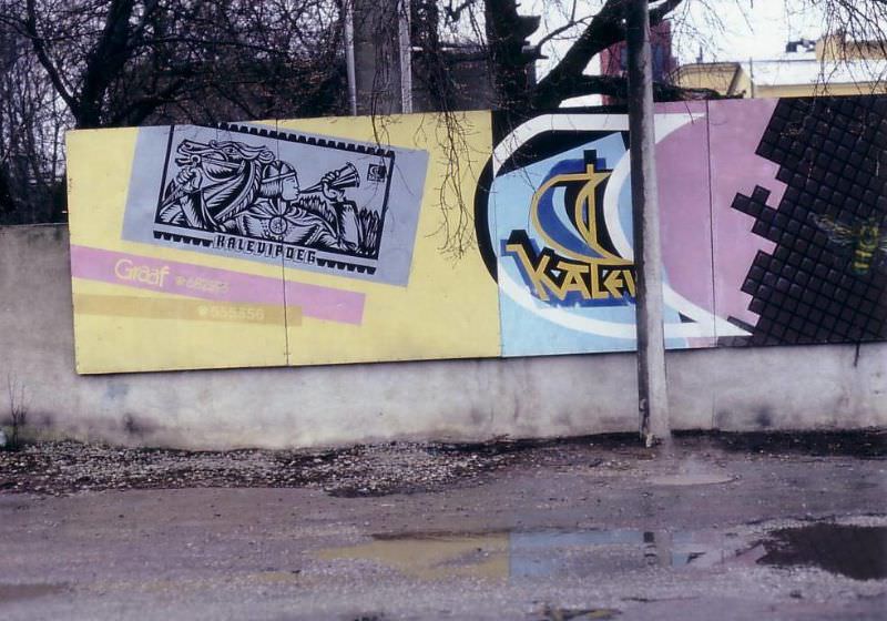 #4 Kalev, advertising in Tallinn, 1991