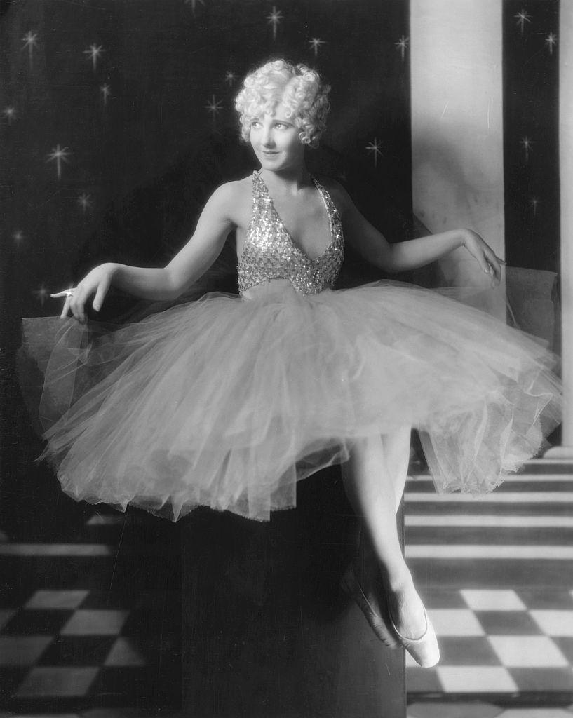 #18 Jean Arthur in a tulle dress, 1920s.