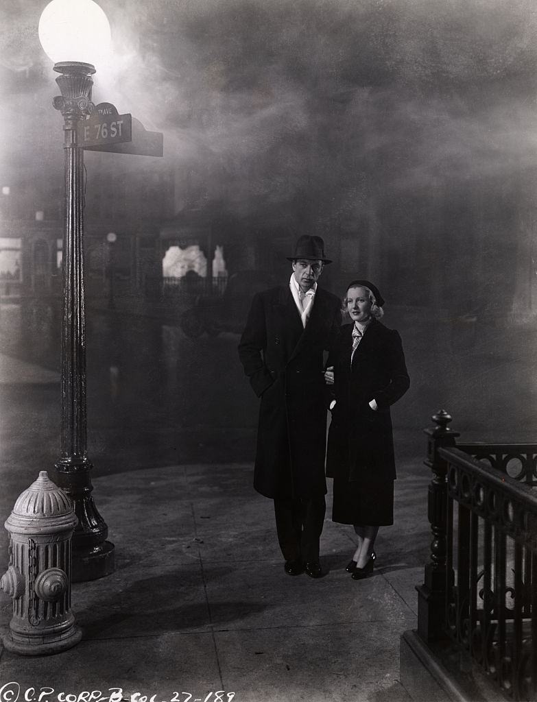 #11 Jean Arthur with Gary Cooper in the movie ‘Mr. Deeds Goes to Town’, 1936.