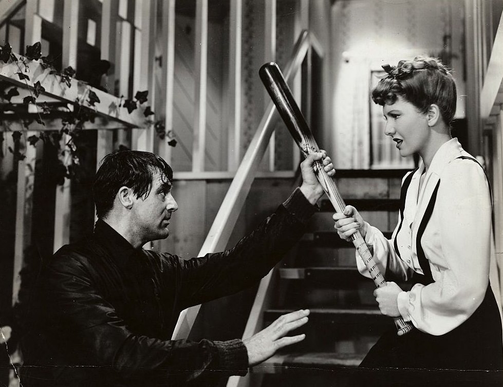 #70 Jean Arthur with Cary Grant in the movie ‘The Talk of the Town’, 1942.